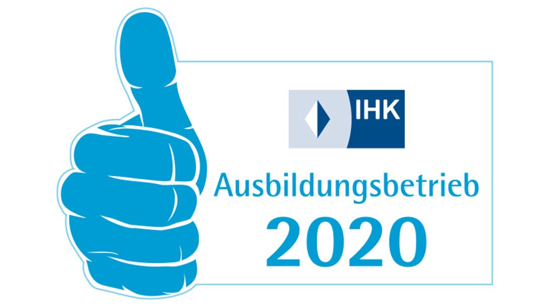Zertifikat IHK Top Ausbildungsbetrieb 2020 © IHK